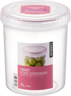 Obrázok produktu pre Lock & Lock LLS132, Nádoba, Kolo, 1 L, Priehľadná, Polypropylén (PP), Otočné