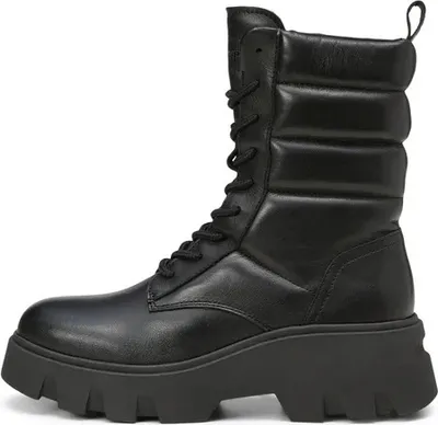 Produktbild von Marc O'Polo Stiefelette mit Schnürung, flachem Absatz, Innenzipper und Mikrofaser
