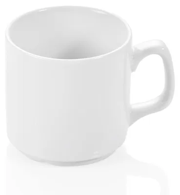 Zdjęcie produktu dla Kubek, 260 ml, biały, porcelanowy, filiżanka do kawy