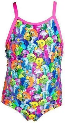 Produktbild von Funkita Bang Bang Budgie One Piece Mädchen/Kinderbadeanzug 104/4