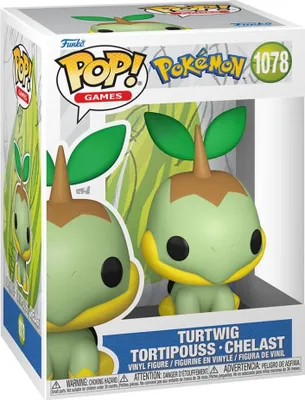 Zdjęcie produktu dla Funko POP Pokemon 1078 Turtwig - Tortipouss - Chelast Figurka Kolekcjonerska