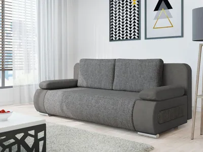 Obrázek produktu pro Rozkládací pohovka LENKE - tmavá šedá / šedá