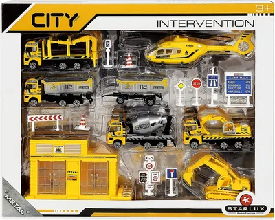 Produktbild von Baustellenfahrzeuge Kinder Set Metall Die Cast - 18 Teile