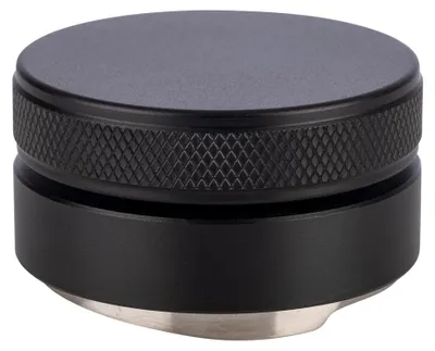 Image de Kit de barista, tasse à café, Ø 58 mm, hauteur 3,5 cm, niveau à bulle en acier inoxydable, pour porte-filtre de 58 mm, noir