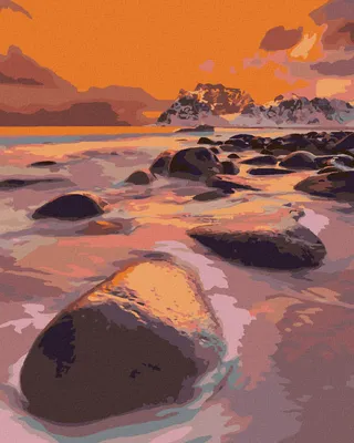 Produktbild von Zuty - Malen nach Zahlen - SPEKTAKULÄRES LICHT WÄHREND EINES SCHNEESTURMS, 40x50 cm, mit Keilrahmen (bereits gespannt)