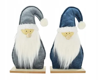 Imagen del producto de Papá Noel con gorro, figura navideña, 37 cm