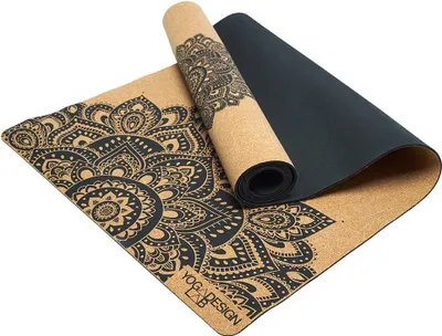 Produktbild von Die Kork-Yogamatte - Öko-Luxus - Ideal für Hot Yoga - Power - Bikram - Ashtanga - Schweißtreibende Workouts - Studioqualität - Inklusive Tragegurt