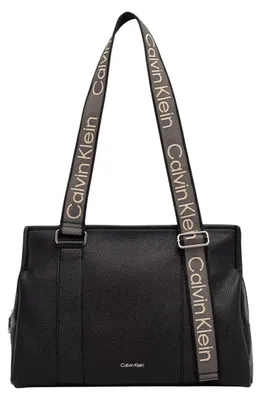 Produktbild von Calvin Klein WEBBING ADJ STRAP TOTE Damen Handtasche Schwarz : Größe - UNICA Größe: UNICA