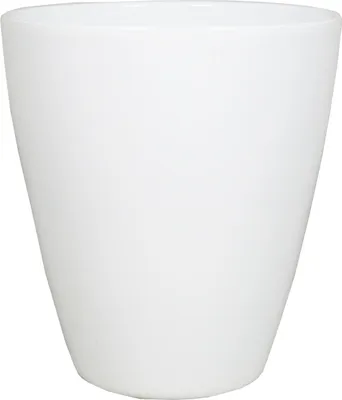 Produktbild von INNA-Glas Keramik Pflanztopf, Ø13,5cm, 17cm, weiß - Blumentopf/Übertopf