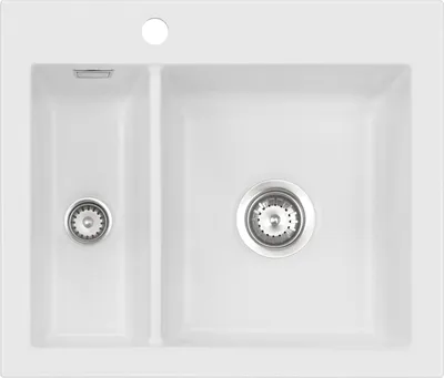 Produktbild von Flächenbündige Spüle KeraDomo MERA 60 F in SATIN mit Handbetätigung
