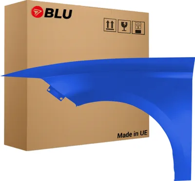 Immagine prodotto di BLU Parafango compatibile con Seat Leon III 3 5F LZ5F Sinistra Blau SprintBlau Metallic | 2012-2020 | Anteriore | Verniciato | Pronto per il montaggio | Acciaio