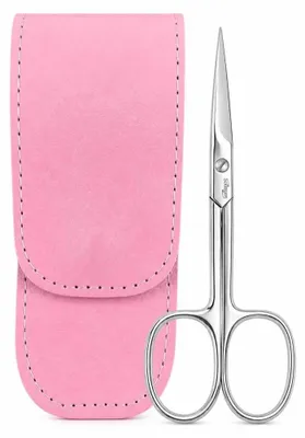 Produktbild von Solingen Nagelhautschere gehärteter Stahl – Extra scharf mit gebogener Schneide Magenta
