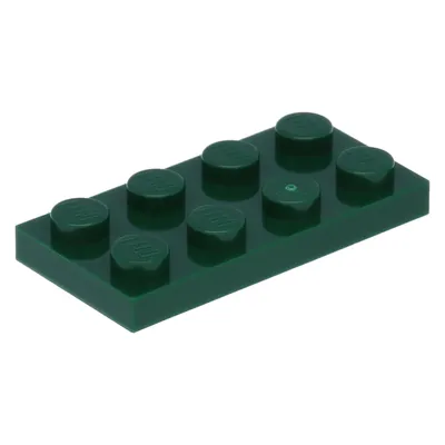 Produktbild von LEGO: 50 Platten, Größe 2x4 Noppen in Dunkelgrün