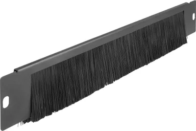 Produktbild von DeLOCK Bürstenleiste universell 350 x 55 mm schwarz, Bürstenleiste, Metall, Nylon, Schwarz, 1 Stück(e)