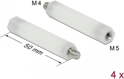 Immagine prodotto di DELOCK Abstandshalter M 5 x M 4,Sechskant,Innen/Außen 50 mm
