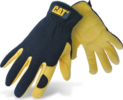 Productafbeelding van Lederen handschoenen met gelvulling, geel, maat XL