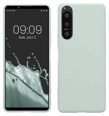 Produktbild von kwmobile Handyhülle für Sony Xperia 5 IV Hülle - TPU Case - Kabelloses Laden - Schutzhülle Cover in Cool Mint