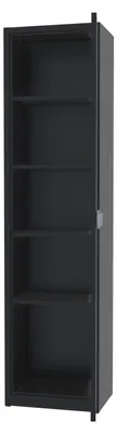 Produktbild von Povag Aktenschrank, Mehrzweckschrank, Metallschrank, 180x50x38 cm, Schwarz