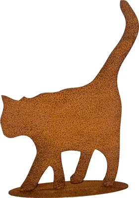 Produktbild von Katze gehend auf Platte, ca. 33 x 26 cm