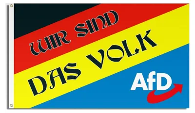 Produktbild von AFD Flagge 150x90 cm Design der Alternative für Deutschland