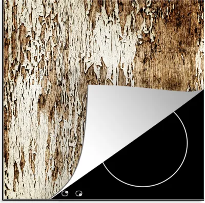 Produktbild von KitchenYeah© Herdabdeckplatte Holz - Rustikal - Baum , 78x78cm, Küche Deko, Glaskeramikkochfeld Herdabdeckung, Abdeckplatte fùr Kochfeld