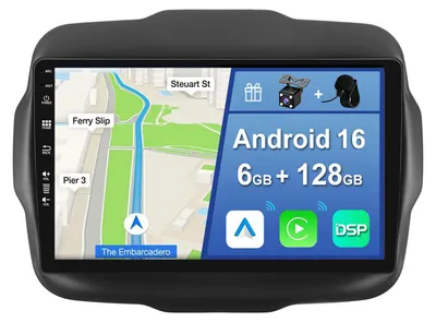 Image de Autoradio 9 pouces 2 DIN pour modèles 2015-2018 - Intégration CarPlay/Android Auto/DSP