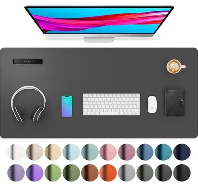 Produktbild von Famanu Schreibtischunterlage Multifunktional - 91x43cm, Grau