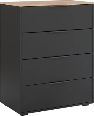 Image de Sideboard Vicco Betti Anthracite/Sonoma 30x83.6cm avec 4 tiroirs, Model 41617
