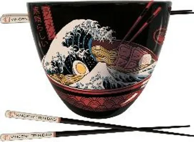 Produktbild von Vincent Trinidad (Great Ramen Wave) Ramen Bowl And Chopsticks Set