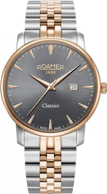 Immagine prodotto di Orologio da uomo ROAMER 971856 49 55 50 in oro rosa, modello classico per coppie.