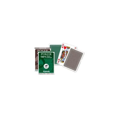 Immagine prodotto di Piatnik Carte da Poker in Plastica 100% Verde/Marrone