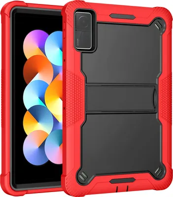 Obrázek produktu pro Pouzdro pro Xiaomi Redmi Pad 10,61" 2022, robustní hybridní ochranné pouzdro na tablet se stojánkem červené