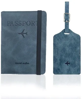 Immagine prodotto di Custodia per passaporto con protezione RFID e scomparti per carte, in pelle nera