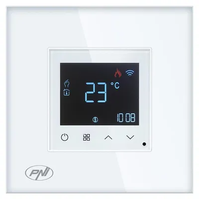 Productafbeelding van Slimme thermostaat PNI CT26W met WiFi-verbinding, geschikt voor elektrische vloerverwarming of pompinstallaties