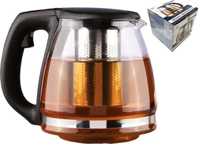 Produktbild von Teekanne Glas/Edelstahl/PH 1,2L mit Filter MEYERHOFF