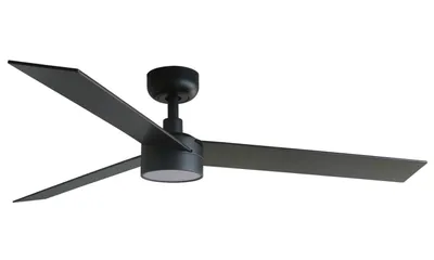 Immagine prodotto di Ventilatore da soffitto a risparmio energetico con luce LED e telecomando Rudder L Nero 132 cm