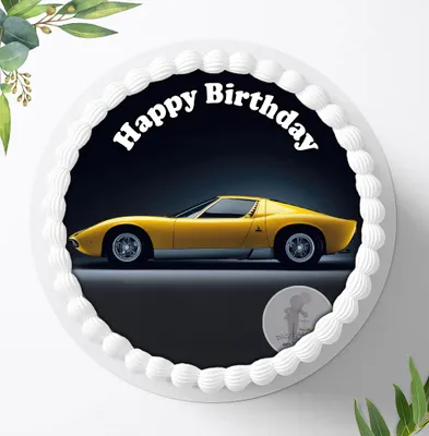 Produktbild von Für die Geburtstags Torte ein Tortenaufleger, Zuckerbild mit dem Motiv: Fahrzeuge, Essbares Foto für Torten, Fondant, Ø 20cm, 0882c