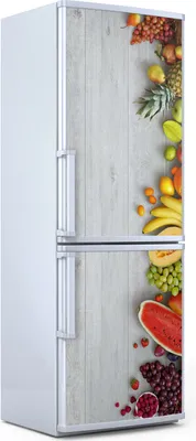 Produktbild von Magnete Dekorative - 60 cm x 180 cm - Küche Magnetmatte Kühlschrankmagnete - Früchte Auf Holz