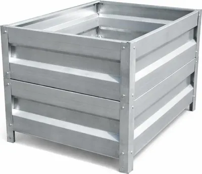 Produktbild von ETL Metall Hochbeet 100x100x40 cm – verzinkter Stahl, stabil & langlebig Gartenbeet