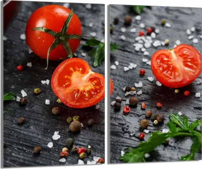 Produktbild von Glasschutzplatte für den Herd 2x30x52 Tomate