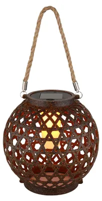 Obrázok produktu pre LED solárne svetlo, glóbus, ohňový efekt, lampáš, H 36 cm