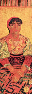 Produktbild von Vincent Van Gogh Kunstdruck Bild - Die Italienerin, 1887, Detail (91 x 30 cm)