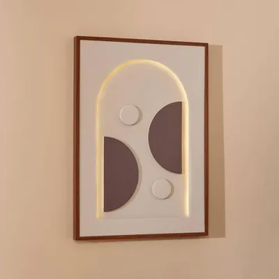 Image de Tableau décoratif Eazy Living avec éclairage LED, dimensions 48x68 cm, modèle Isolde