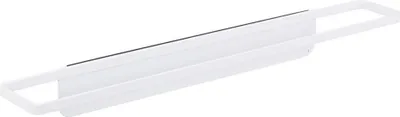 Imagen del producto de INF Estante Doble para Zapatillas de Montaje en Pared - Organizador Adhesivo de Acero al Carbono Blanco