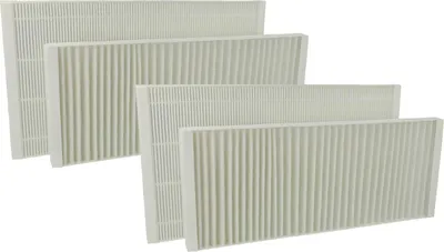 Produktbild von vhbw Filterset kompatibel mit Viessmann Vitovent 300-F Lüftungsgerät - Luftfilter G4 / F7 (4 Stück), Weiß