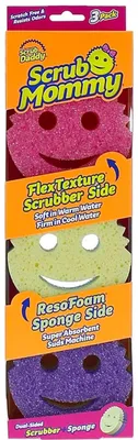 Zdjęcie produktu dla Scrub Daddy Scrub Mommy, gąbka do czyszczenia, gąbka do mycia garnków, gąbka kuchenna, środek czyszczący
