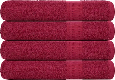 Produktbild von Saunatücher FROGN 4 Stk. Bordeaux 80x200 cm 360 g/m²