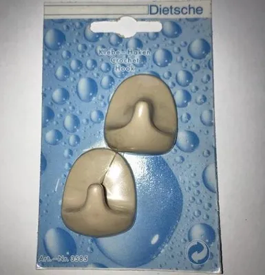 Productafbeelding van Universele handdoekhaken zelfklevend (setje van 2) beige