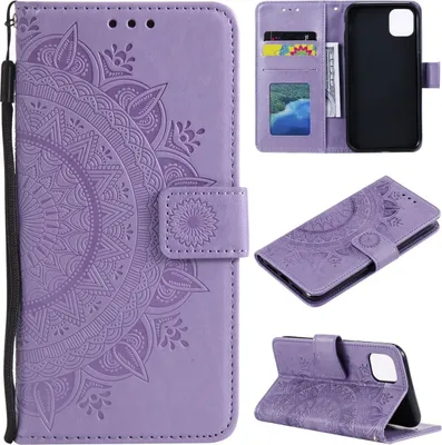 Produktbild von König Design Hülle kompatibel mit Apple iPhone 14 Plus Kunstleder Handyhülle - Handy Case Violett