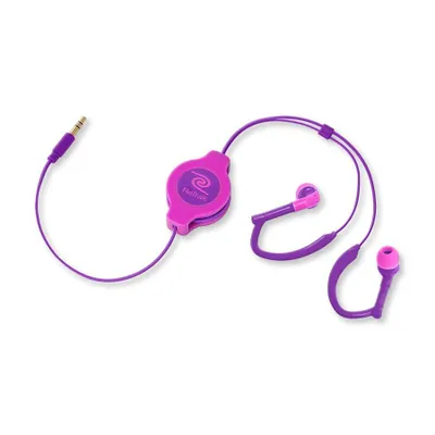 Immagine prodotto di Cuffie retrattili in-ear Sport - Rosa/viola
